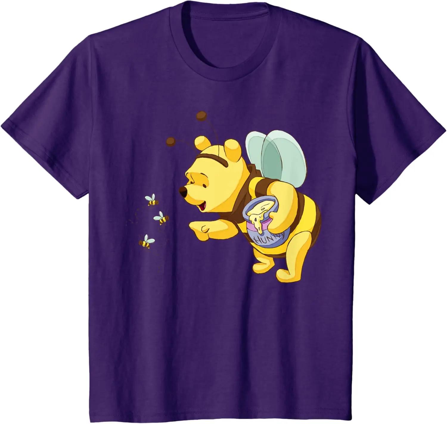 Hot Fashion Casual Winnie The Pooh - Pooh Honey Bee Costume T-Shirt S-4XL Four Seasons XXL