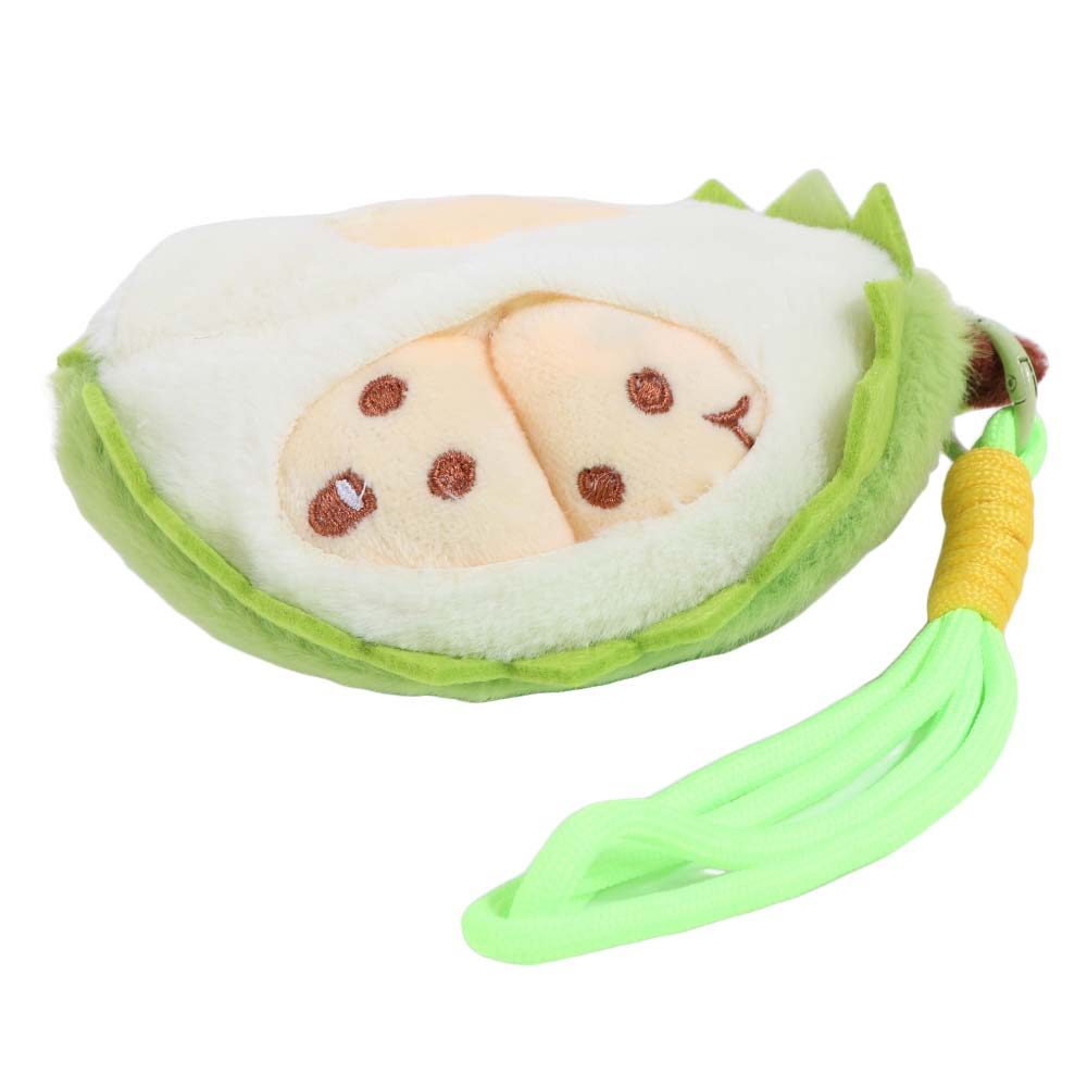 Simulation Durian Fruit Shape Plush Toy PP Cotton Fruit Durian Plush Keyring Boys and Girls