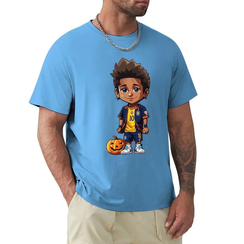 Vintage Leisure Premium Campaign Eur Size Neymar And Jr Brazil Celebrate Soccer Striker 33 T-shirts harajuku graphic