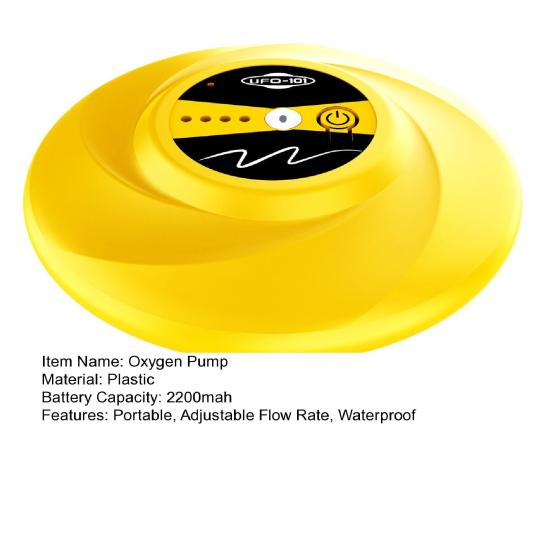 Floating Bait Bucket Aerator Waterproof Oxygen Pump Aerator Portable Magnetic Charging Quiet Bubbler for Fish Tank Fishing Live Bait Bucket