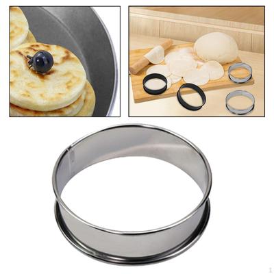 Crumpet Rings Double Rolled Tart Fondant Cutter Tool Biscuit Making Metal Cooking Round