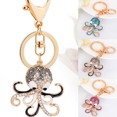Octopus Anhänger Schlüsselanhänger Schlüsselanhänger Ring Tasche Geldbörse Brieftasche Dekor