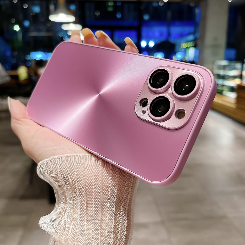Applicable to Aurora CD pattern mobile phone case electroplated lens film mobile phone case 16PROMAX laser Aurora Apple 17PRO