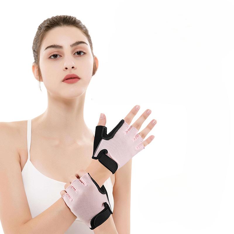 Fitness Gloves Deerskin Anti Slip Wear Resistant Breathable Summer Men and Women Yoga Dumbbells for Rock Climbing and Riding Half Finger Gloves