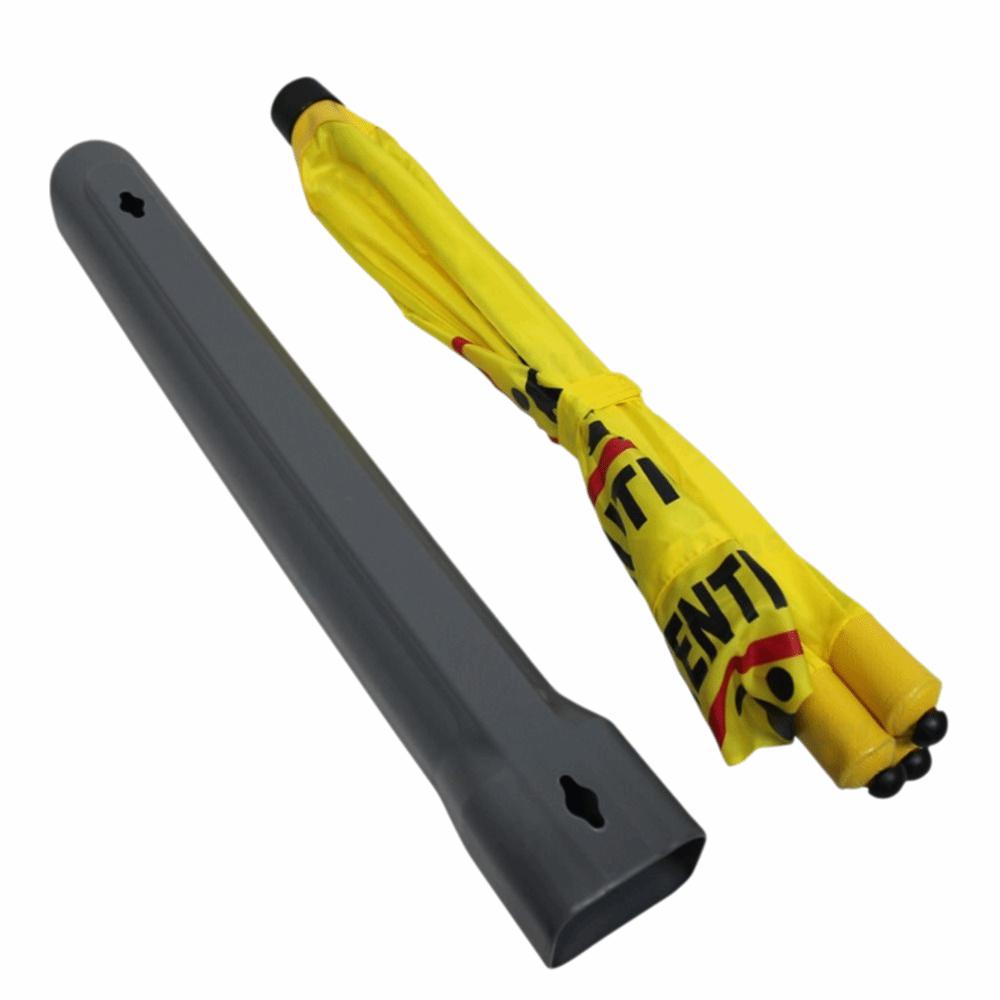 Foldable Slippery When Wet Sign Triangular Cone-Shaped Safety Warning Cone  Caution Zone