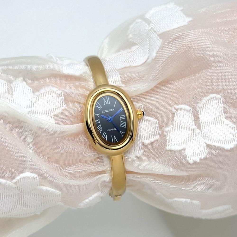 Roman Numerals Bracelet Watch Jewelry Clasp Diamond Decoration Quartz Wristwatch Quartz Stainless Steel Diamond Watch Girls