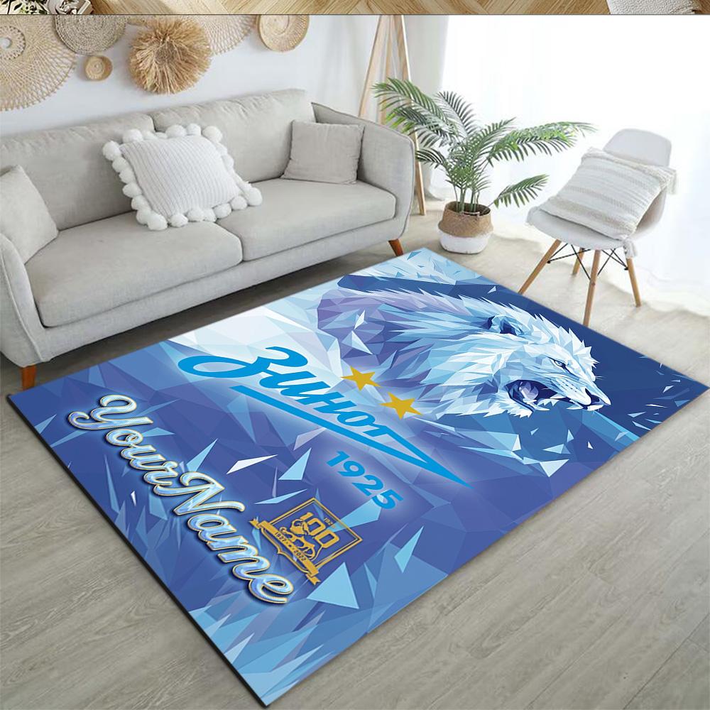Fc Zenit Saint‑petersburg 55 Customizable Name Carpet Perfect for Game Room Dining Room Bedrooms Balcony Antislip Carpet Anime Office Decor