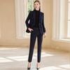 High-End Women's Winter Wool Blend Professional Suit for College Students and Interviews