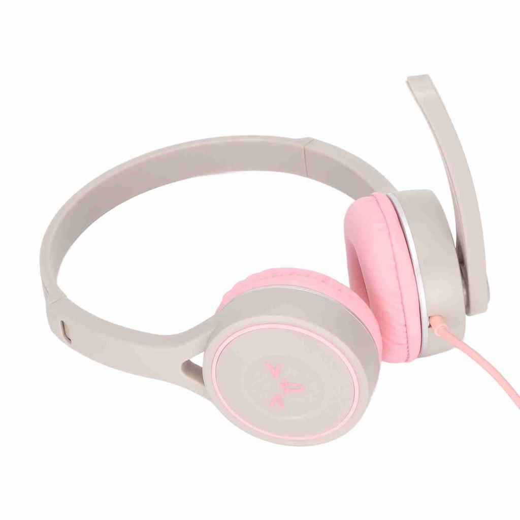 Children Folding Headset 3.5mm Wired Headset Stereo Headset for Online Class Listen to Music