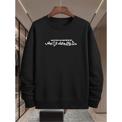 Casual Crew Neck Sweatshirt, Lightweight Warm & Skin-Friendly for Weekend Errands