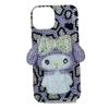 Cartoon Melody Phone Case IPhone 11 12 13 14 Pro XS Max 8 Plus Purple Leopard Print TPU Full Cover With Rhinestones Handmade