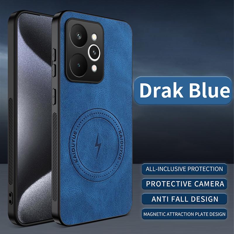 RealMe 15 Pro International Nappa Leather Grain Full-Coverage Magnetic Case