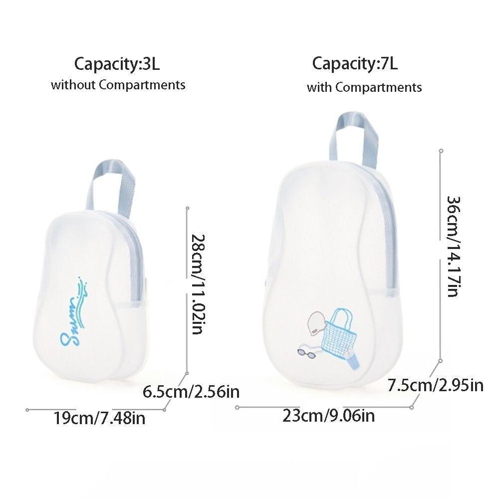 Waterproof Swimming Storage Handbag Translucent Cosmetic Beach Bag Portable Makeup Bags  Swimming