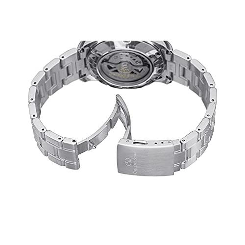 [ORIENT STAR] Men's Automatic Watch Semi-Skeleton Mechanical Made In Japan Open Heart Navy RK-AT0002L, 2-Year Domestic Warranty