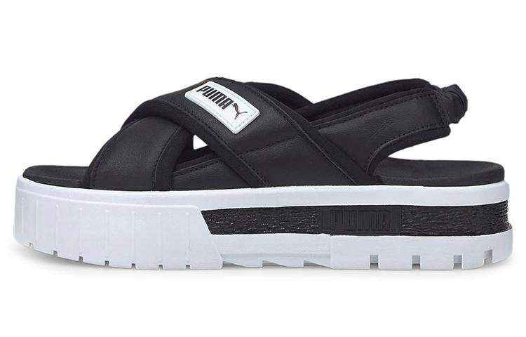PUMA Mayze Sandal Black White Women s 384830-01 37