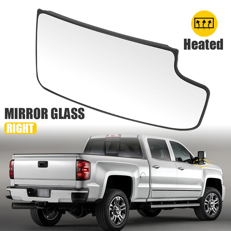LH & RH Lower Heated Side Mirror Glass For Chevrolet Silverado GMC Sierra 1500 2500 HD 3500 HD 2016 2017 2018 23444114 23444113