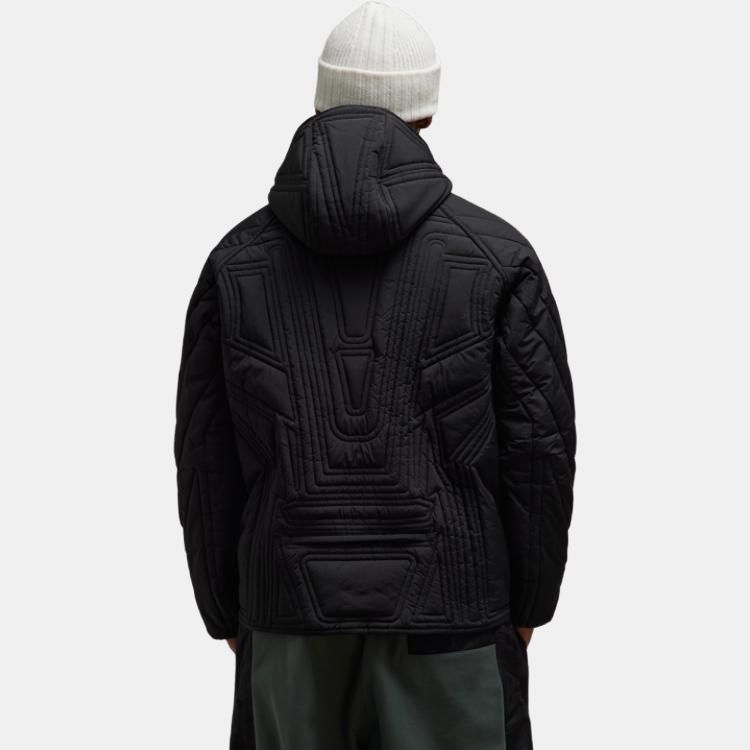Y 3 Hooded Quilted Bomber Jacket IL2061