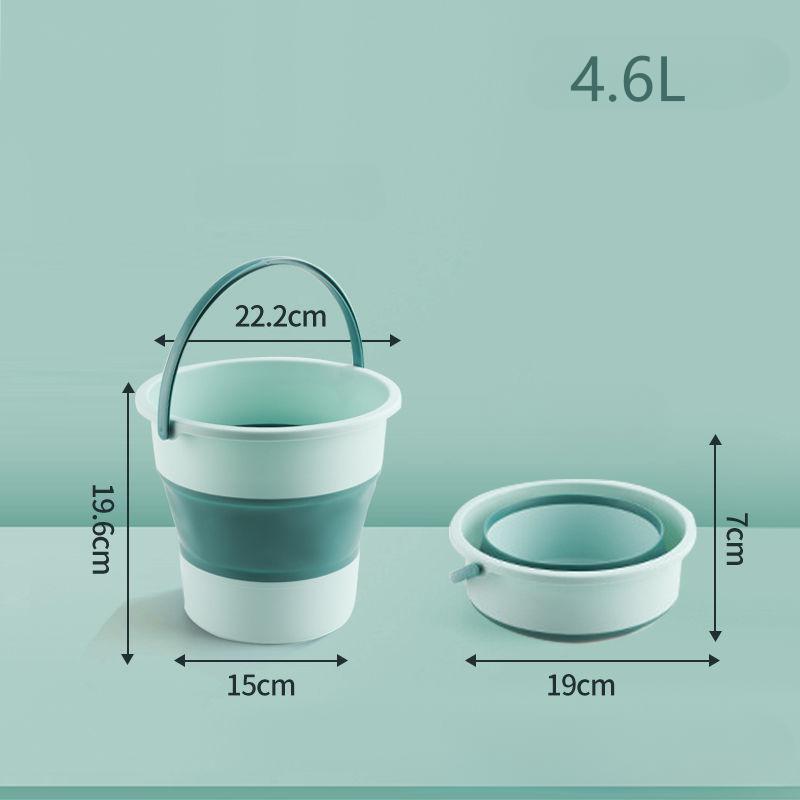 Folding Bucket Multifunctional Silicone Bucket for Car Washing Fishing Camping Water Container Collapsible Bucket