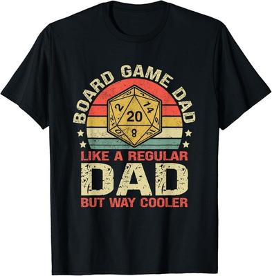 Papa Jeu de Société Drôle Papa joueur de société Dicton T-shirt Noir Unisexe