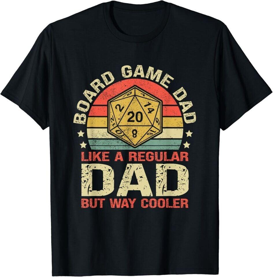 Board Game Dad Funny Board gamer father Saying Unisex Black T-Shirt