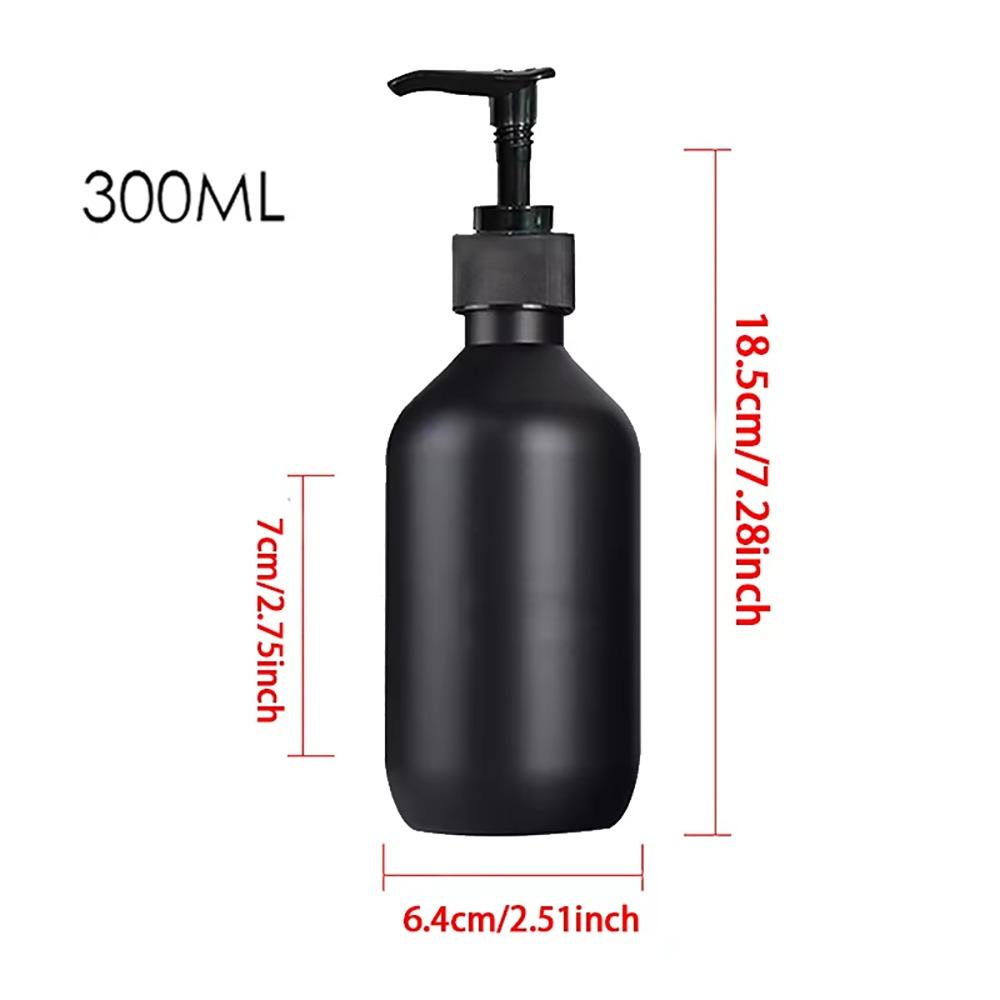 1Pcs 300/500ML Soap Dispenser Matte Black Liquid Pump Bottle  for Bathroom Supplies Hotel