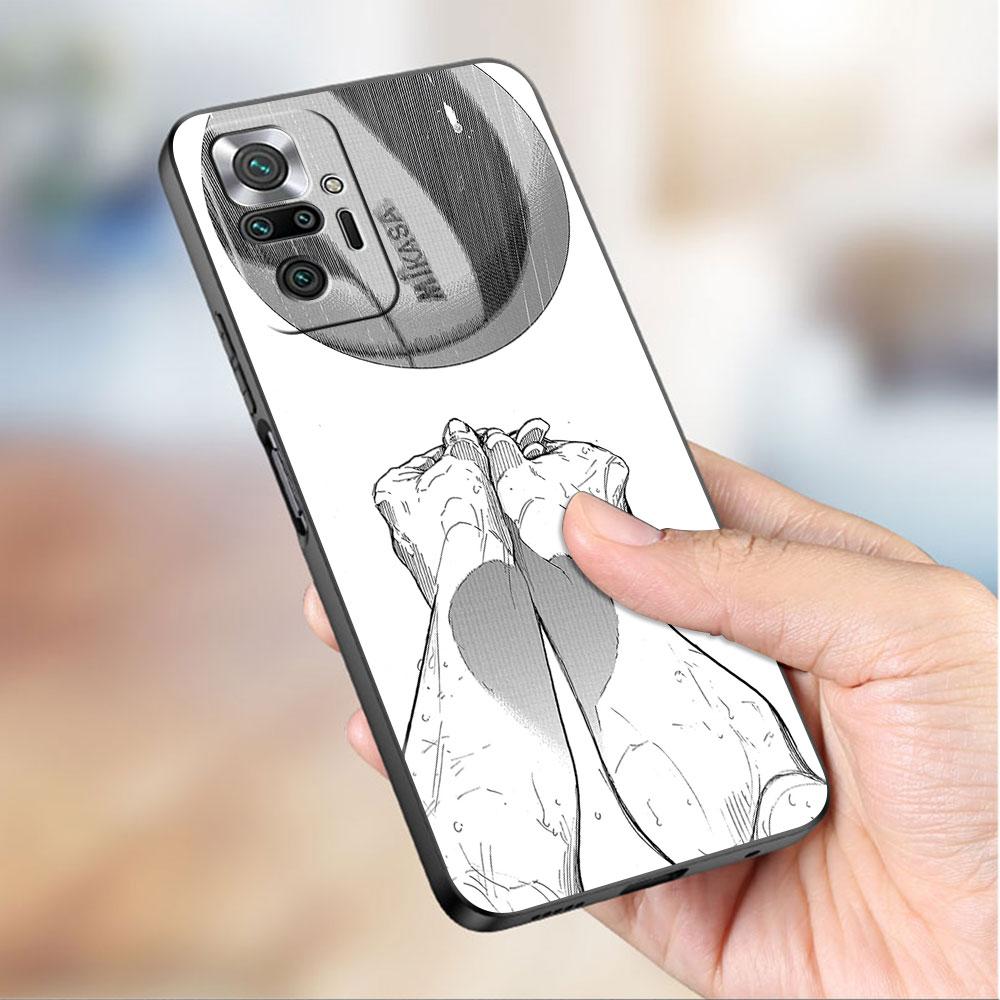 Funda For Xiaomi Redmi Note 10 9 11 Pro Soft Phone Case 10S 9S K40 8 9A 9C 9T 7 10C 8T Silicone Cover Haikyu!! Anime Shell Capa