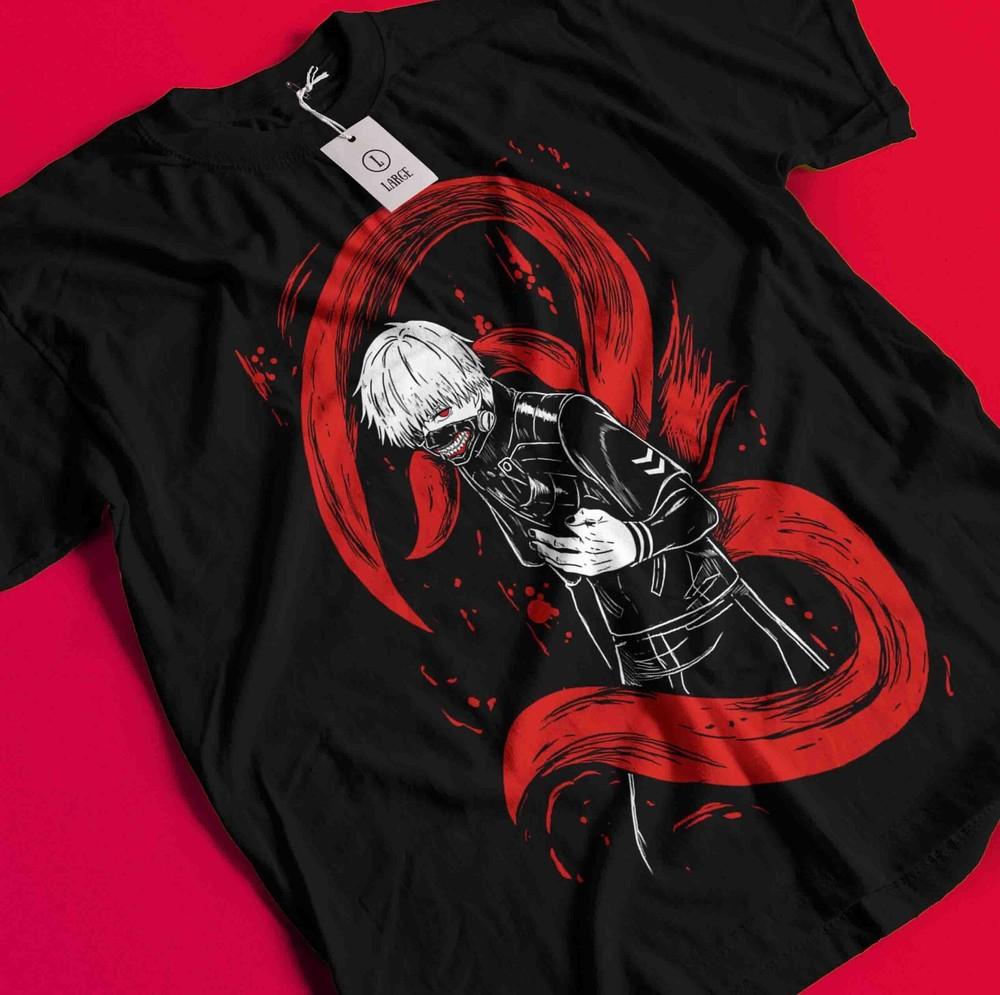 

Футболка Tokyo Ghoul Футболка Кен Канеки Футболка Джузо Сузуя Футболка Тоука Киришима Ужасы BB1509 XL