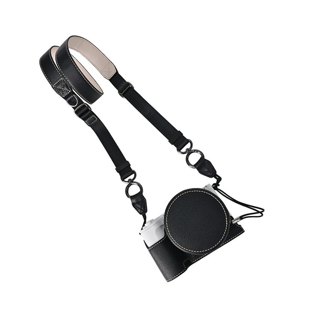 ZVE10II Palm Print Camera Bag PU Leather Half Body Cover for Sony ZVE10 Mark II ZVE10M2 ZVE10II 16-50mm Case With Lens Cap