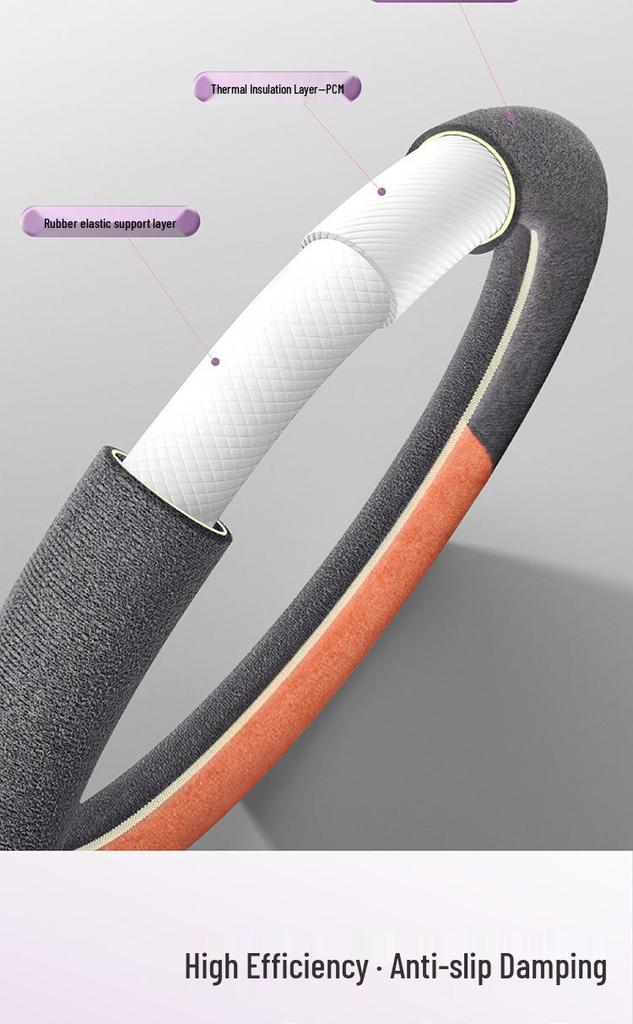 2025 Breathable Non-slip Suede Steering Wheel Cover