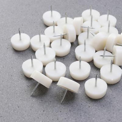 30Pcs 10x24mm Furniture Tacks for Sofa Legs Strong Metal and Plastic Foot Pads To Increase Height Decorative Upholstery Tips
