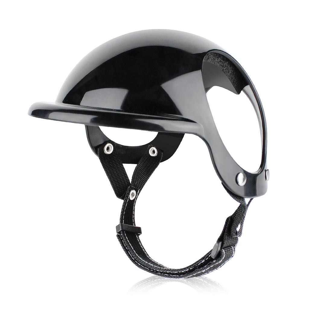 Pet Helmet Pink Dog Cat Wear Comfortable Motorbike Sports Outdoor Accessories Headwear Double Hole Adjustable Size Pet Supplies