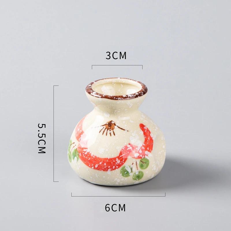 Ceramic kitchen household tableware Japanese sashimi sushi small can bottle dry ice cup creative plate Decoration shop Plate-B