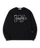 ESCAPEFROM Need Coffee Print Sweatshirt Black