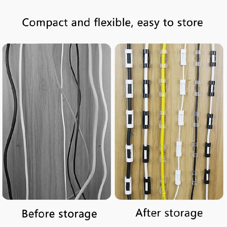 Self Adhesive Cable Organizers Wire Clamp Manager for Secure and Clean Wire Management Home or Work