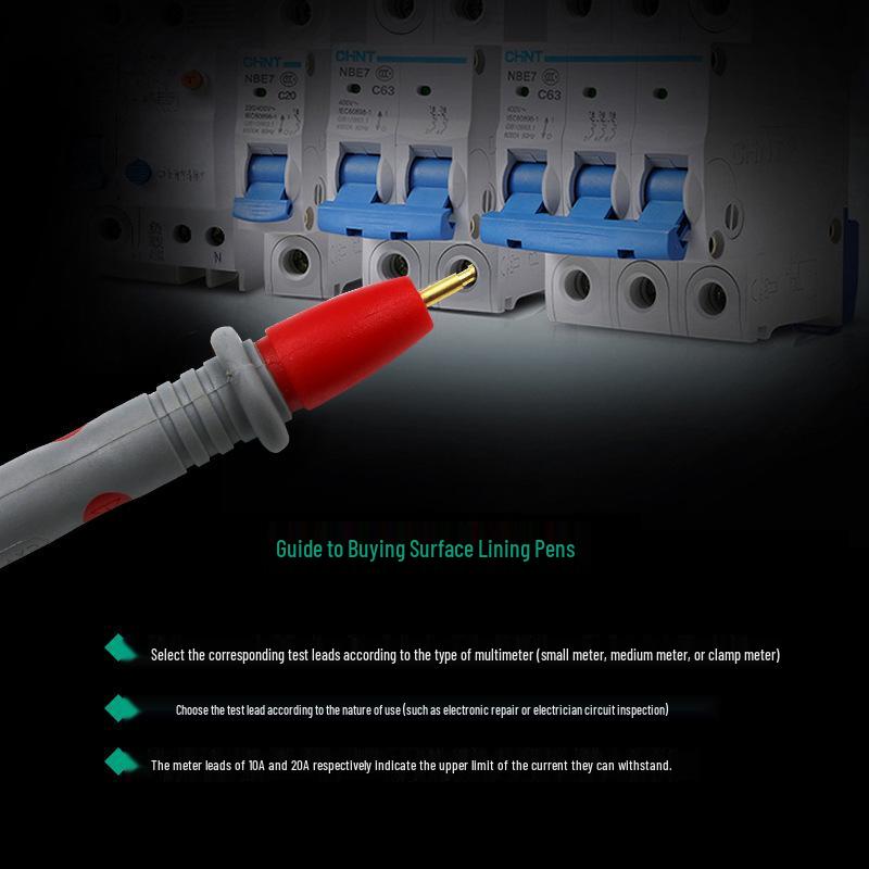 Universal Multimeter Test Leads & Fine Tip Needles, 20A Capacity