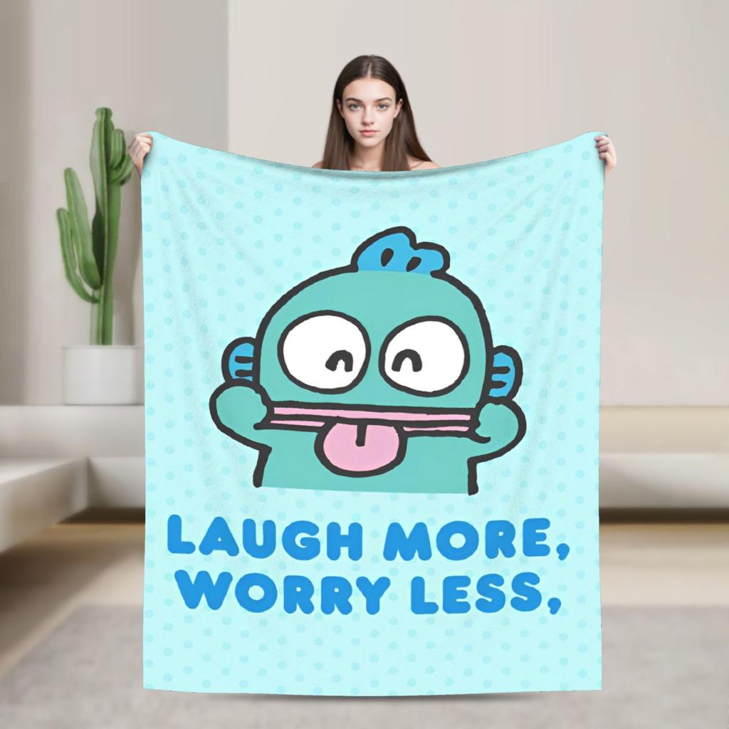 Hangyodon Hang in There Blanket Cover Fleece  Super Warm Throw Blanket for Bedding Couch Bed Rug