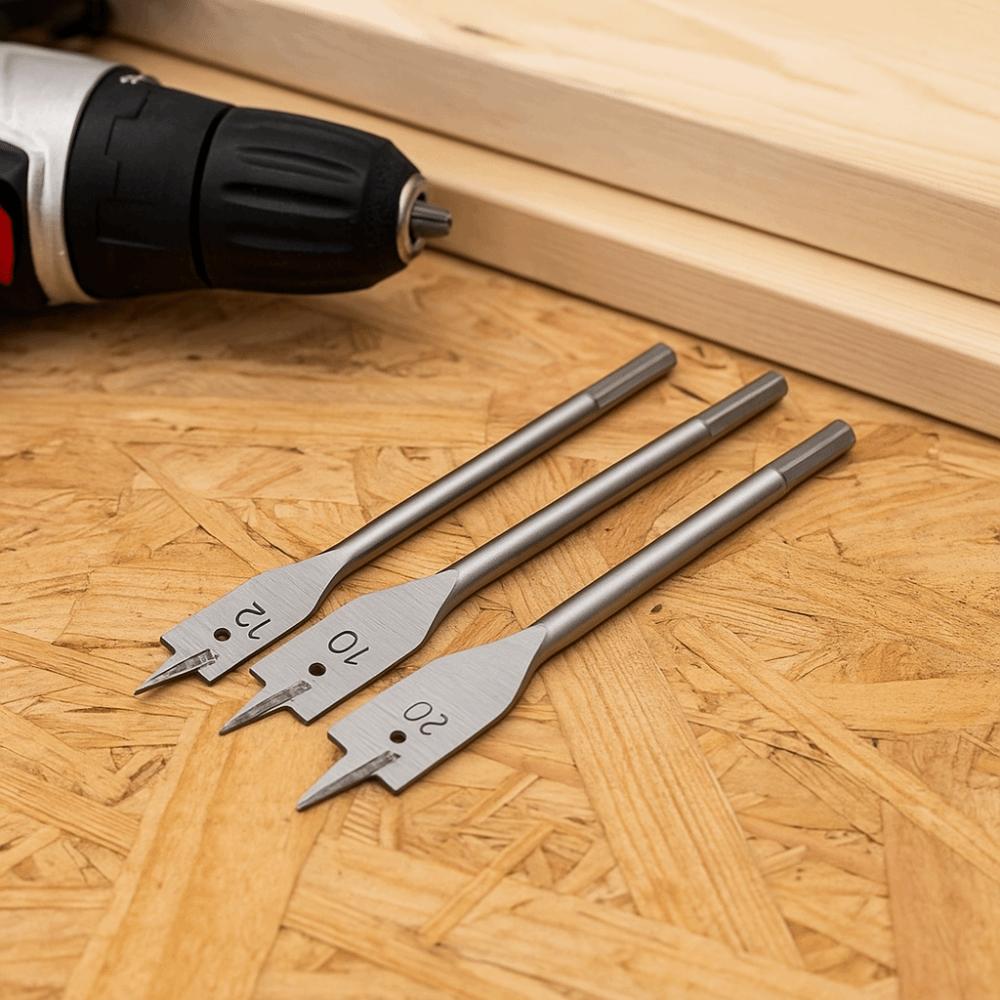 High-carbon Steel Woodworking Tool Sets Long Woodworking Spade Drill Bits  Carpenters Bit