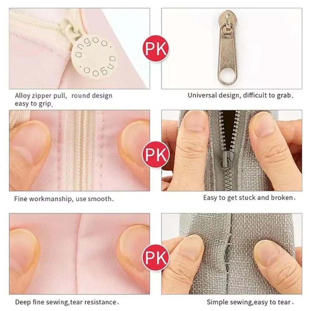 Oxford Cloth Pen Bag Double-layer Stationery Bag New Pen Box Students