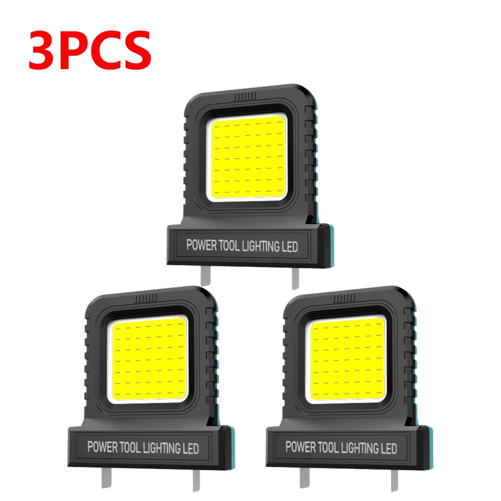 1-5Pcs 14W LED Camping Lantern Mini Pocket Work Light Inspection Power Tool LED Work Light For 20V-21V Lithium Batteries