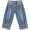 Cool and Comfortable Loose Fit Cropped Jeans with Wide Leg Pants for Women