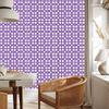 Wallpaper Geometric Pattern Purple, Lavender and White 50x1000