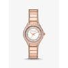 Mini Sylvia Pavé Rose Gold-Tone Watch MK4656