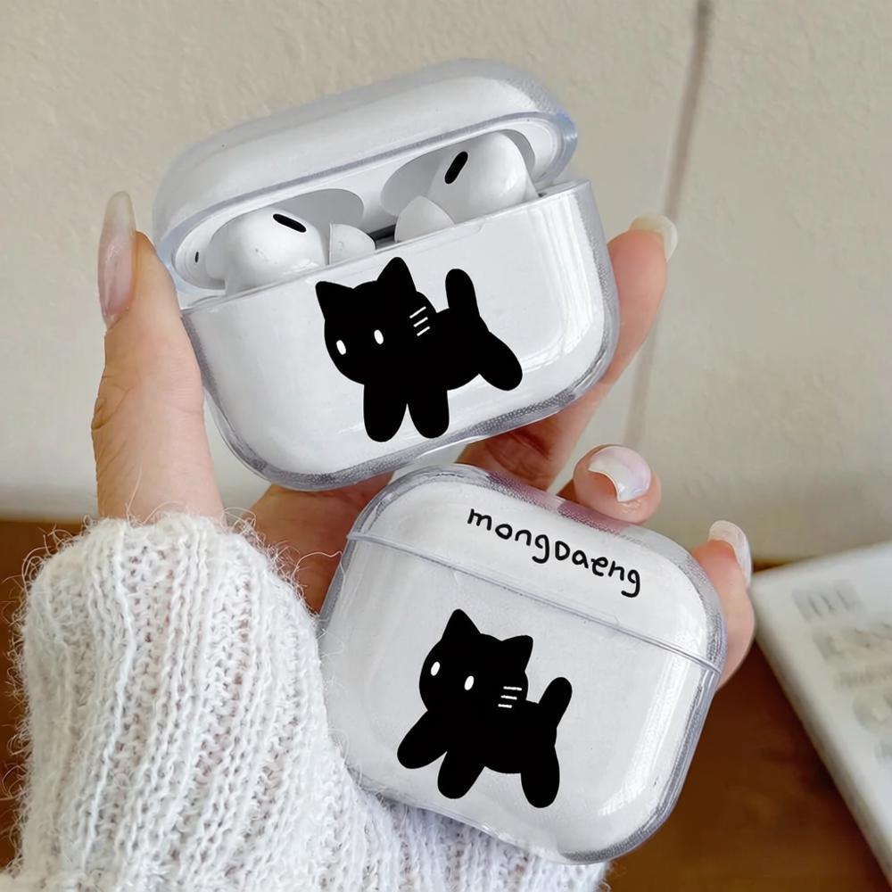 Cute Cartoon Cat Earphone Case for Airpods 4th 3rd 2 Pro 3 Shockproof Cover for Airpod 2 3 1 Protective Accessorie Shell Fundas