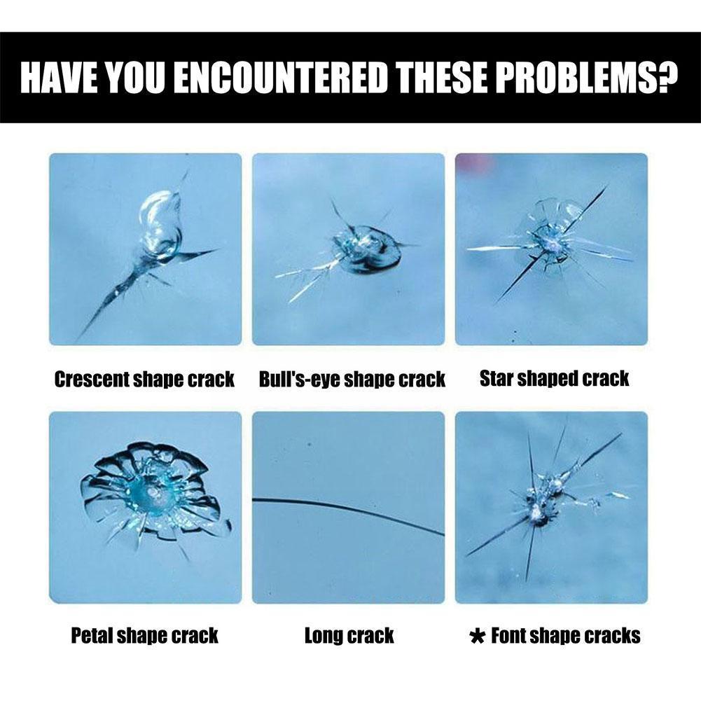 Nástroj pro opravu prasklého čelního skla auta Vylepšená sada tekutiny na autoskla Pevnostní prasklina Okenní příslušenství Obnovte Škrábance na čelním skle L1X1