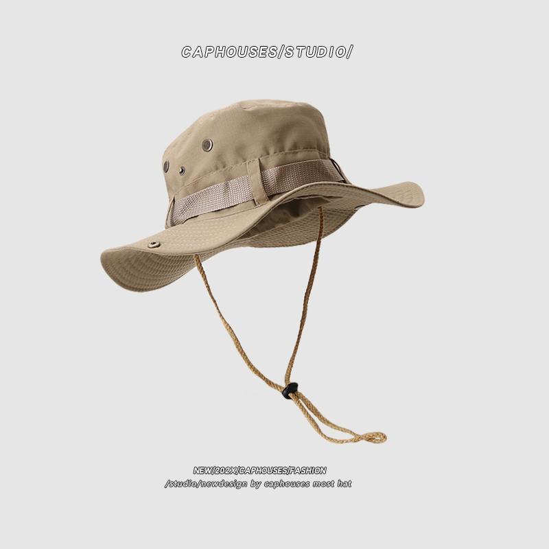 Tide brand fisherman hat men and women summer breathable sun protection outdoor camping mountaineering fishing hat western cowboy hat