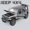 1/24 Jeeps Wrangler Rubicon Legierungsauto Modell Diecasts Simulation Metall Geländewagen Auto Modell Sammlung Kinderspielzeug Geschenk