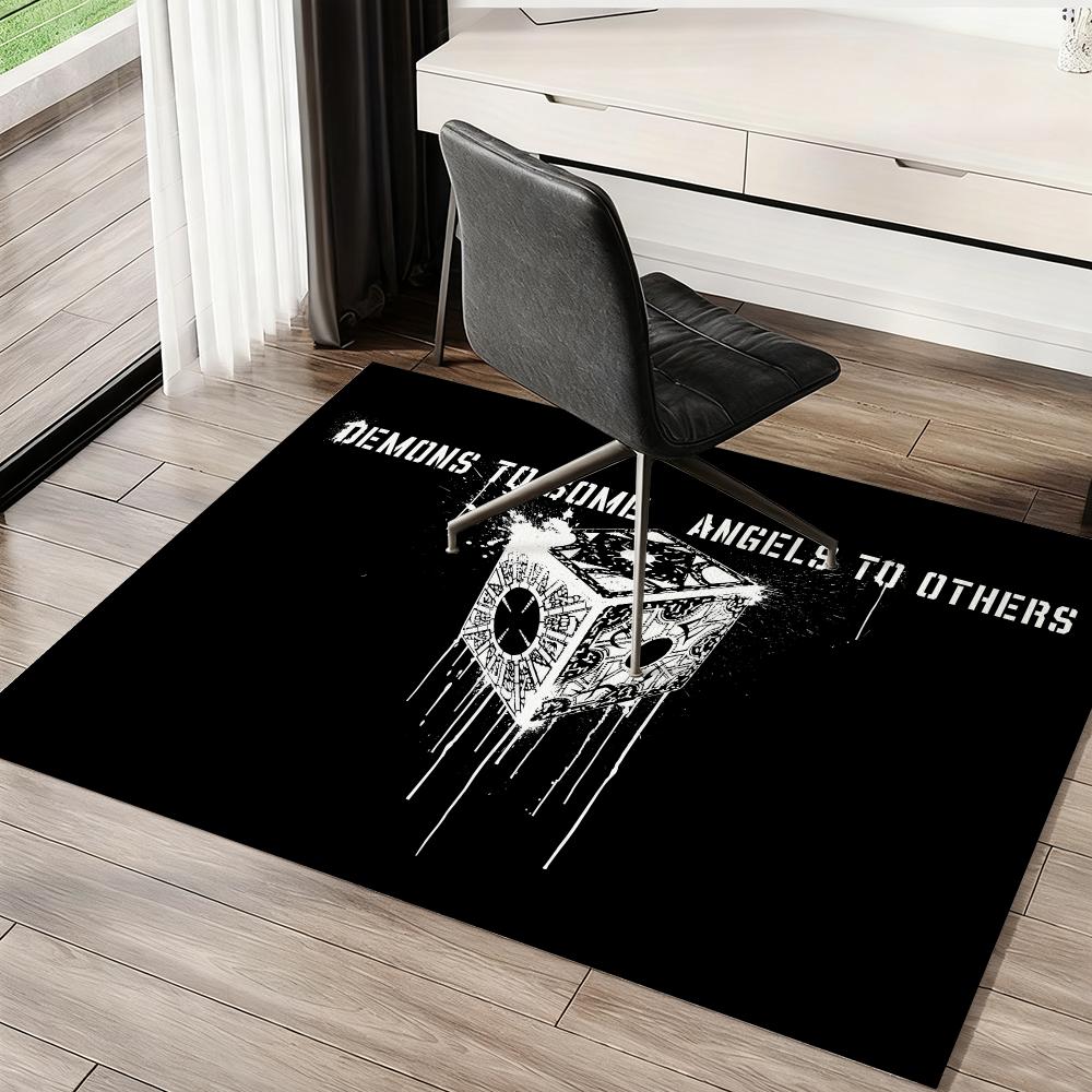 Hellraiser Horrorfilm Fans Fußmatte Weich Verdickt Saugfähig Rutschfest Schlafzimmer Wohnzimmer Türvorleger Heimdeko Flanell Teppiche
