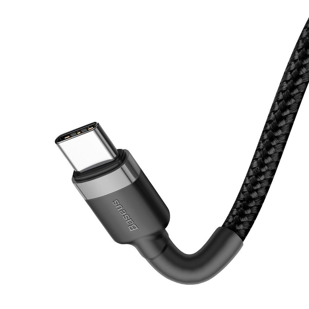 Baseus Cafule PD 2.0, QC 3.0, 60W, 2M USB-C To USB-C Cable (Black-Gray)