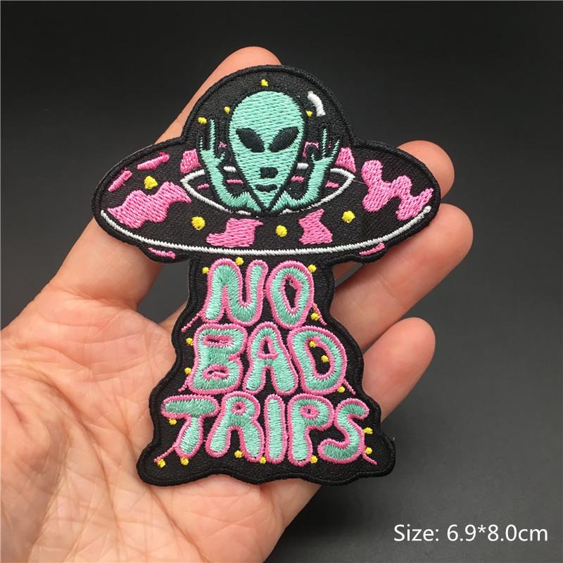 Space Astronaut Planet Embroidery Patches On Clothes Diy Appliques Sewing Stickers Jacket Stripes Iron On Patches For Clothing