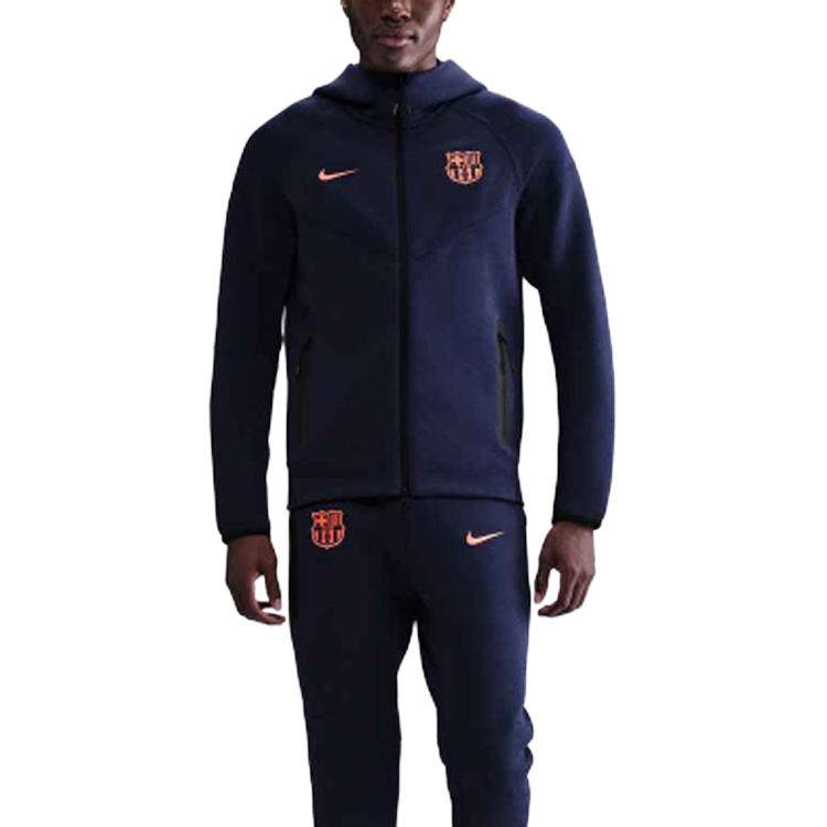 Nike FC Barcelona Logo Zip-Up Hoodie Men hoodies HQ1829-411 M
